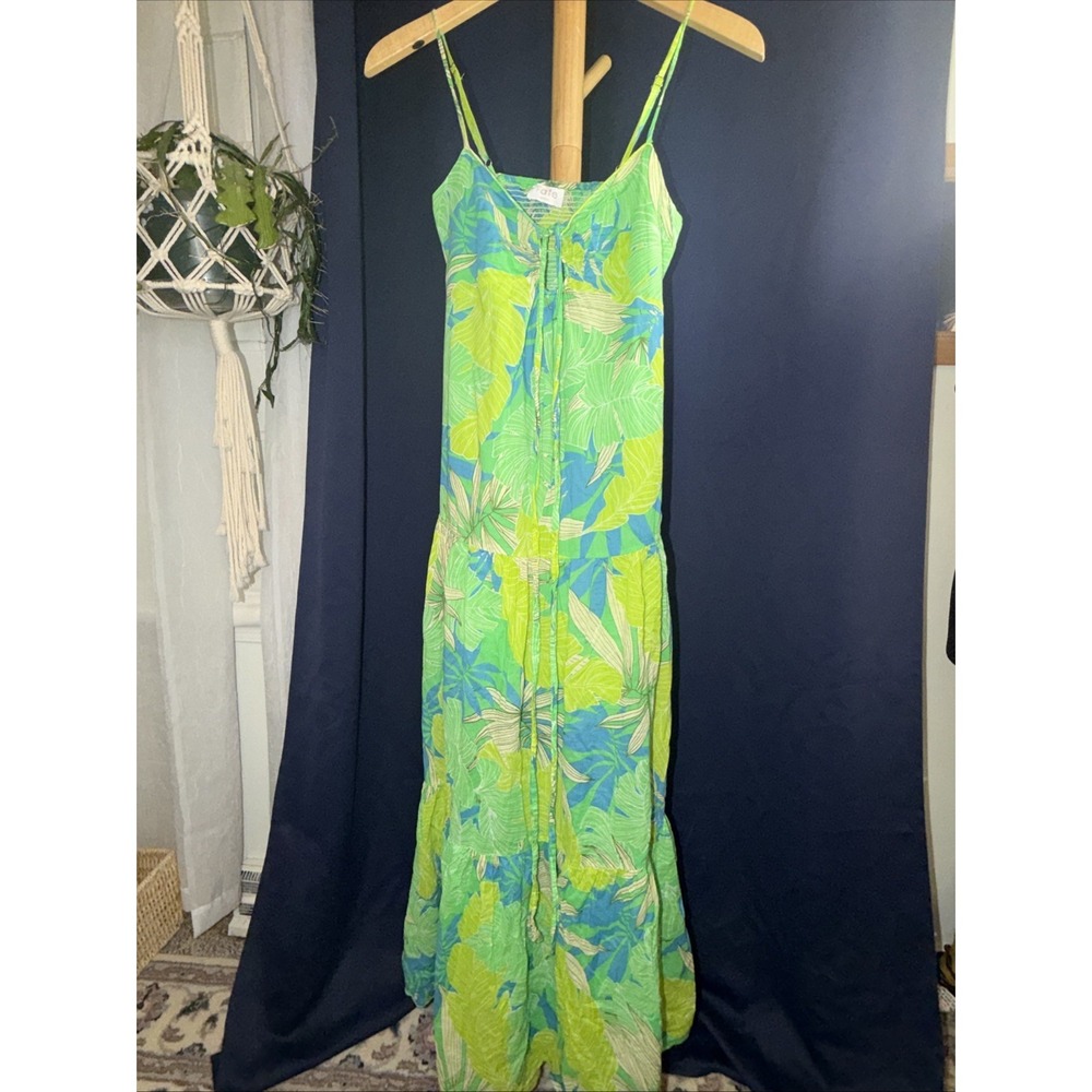 Fate Island Escape Halter Maxi Dress Sz S